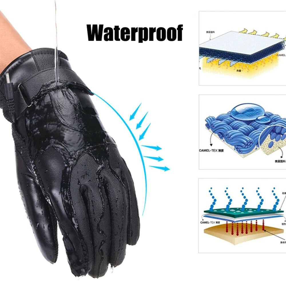 Heated Winter Ski Gloves