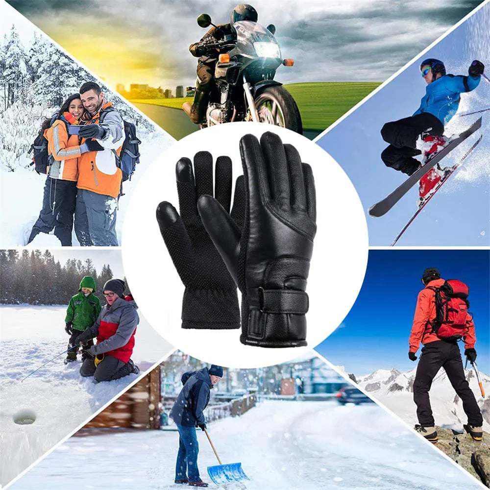 Heated Winter Ski Gloves