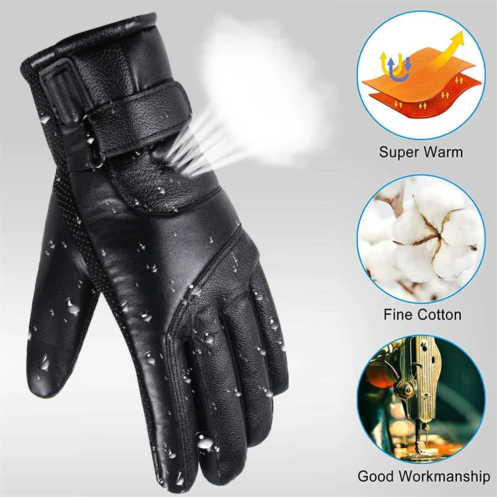 Heated Winter Ski Gloves