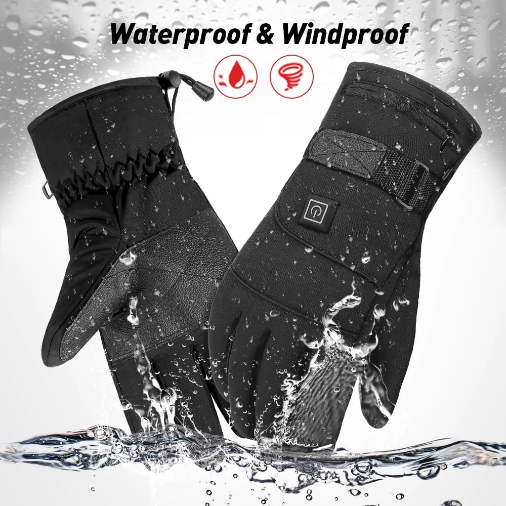 Heated Waterproof Motorcycle Gloves