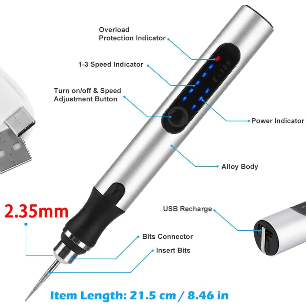 Cordless Rotary Tool Kit Woodworking Engraving Pen